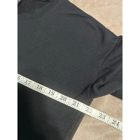 Athleta Crewneck Sweatshirt Tunic Size Small Black Soft Pullover Athleisure - Picture 6 of 6